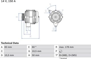 Bosch Γεννήτρια - 0 986 041 520