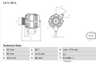 Bosch Γεννήτρια - 0 986 041 960