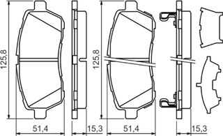 Bosch Σετ τακάκια, Δισκόφρενα - 0 986 494 321