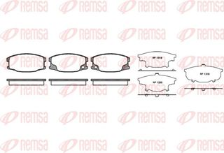 Remsa Σετ τακάκια, Δισκόφρενα - 1037.00