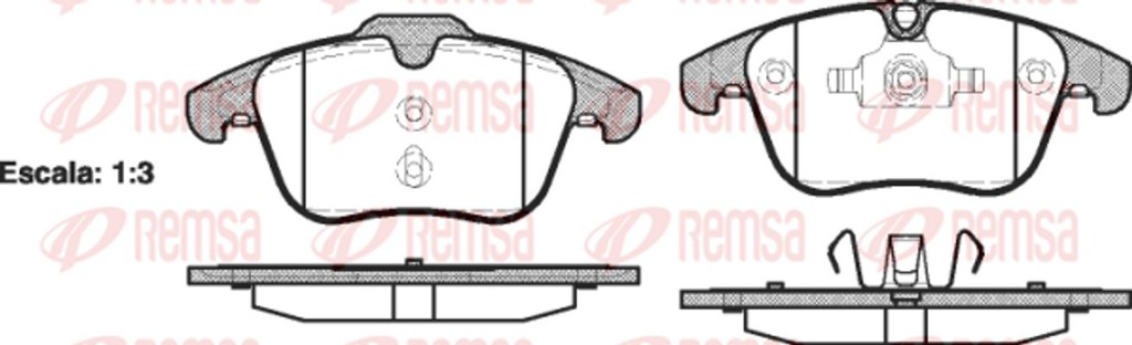 Remsa Σετ τακάκια, Δισκόφρενα - 1219.00