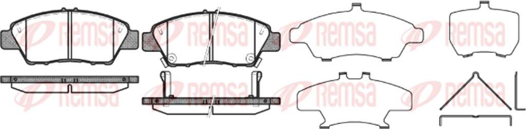 Remsa Σετ τακάκια, Δισκόφρενα - 1358.02