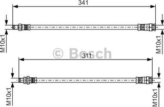 Bosch Ελαστικός Σωλήνας Φρένων - 1 987 481 525