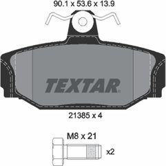Textar Σετ τακάκια, Δισκόφρενα - 2138501