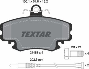 Textar Σετ τακάκια, Δισκόφρενα - 2146304