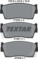 Textar Σετ τακάκια, Δισκόφρενα - 2150001