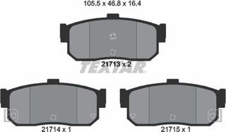 Textar Σετ τακάκια, Δισκόφρενα - 2171301