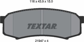 Textar Σετ τακάκια, Δισκόφρενα - 2194701
