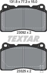 Textar Σετ τακάκια, Δισκόφρενα - 2309204
