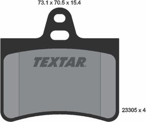 Textar Σετ τακάκια, Δισκόφρενα - 2330501
