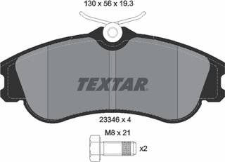 Textar Σετ τακάκια, Δισκόφρενα - 2334602