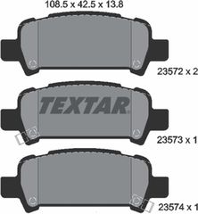 Textar Σετ τακάκια, Δισκόφρενα - 2357202