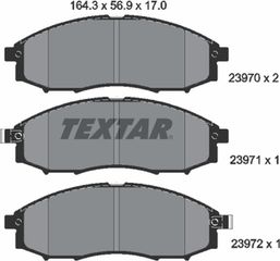 Textar Σετ τακάκια, Δισκόφρενα - 2397001