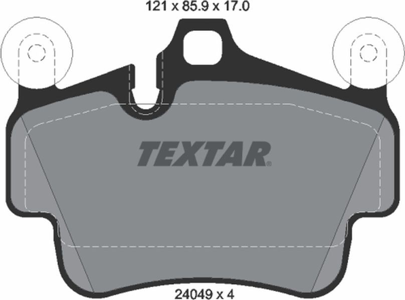 Textar Σετ τακάκια, Δισκόφρενα - 2404901