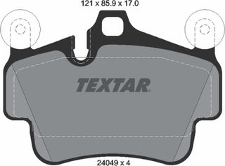 Textar Σετ τακάκια, Δισκόφρενα - 2404903