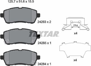 Textar Σετ τακάκια, Δισκόφρενα - 2428303