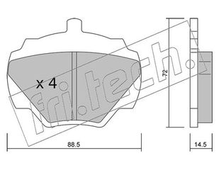 ΤΑΚ. LANDROVER DISCOVERY I FRITECH \"O\" fri.tech. 362.0