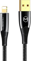 Mcdodo Shark Braided USB to Lightning Cable Μαύρο 1.2m (CA-8060)
