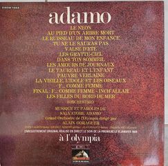 Adamo ‎– Olympia 1969 LP-thumb-1