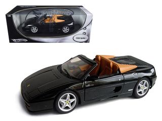 1/18 HOT WHEELS FERRARI 355 BLACK : P9881