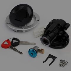Kawasaki ZX1000 ZX636 Ninja 1000 ZX6R ZX10R ZX1000 Z1000SX 03-12 Σετ καινούριου κεντρικού διακόπτη τάπα βενζίνης και κλειδαρια σελας!!!