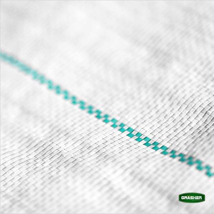 Νάυλον εδαφοκάλυψης γεωύφασμα σε λευκό χρώμα διαστάσεων 1x50m GRASHER-thumb-2