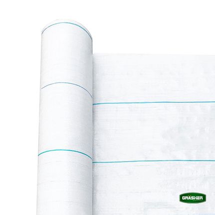 Νάυλον εδαφοκάλυψης γεωύφασμα σε λευκό χρώμα διαστάσεων 1x50m GRASHER-thumb-1