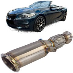 Downpipe Βελτίωσης  +20-30HP ΕΧΤΡΑ κατάλληλο για σειρά σειρά 2 BMW F22 F23 N20 220i 228i