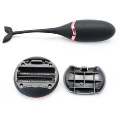 Black 10 Speeds USB Silicone Vibrating Egg 15 CM-thumb-4