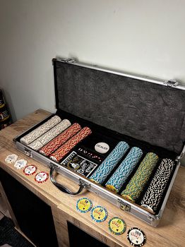 Σετ πόκερ κεραμικών μάρκων έτος 1950