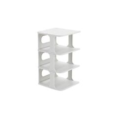 Παπουτσοθήκη 4 θέσεων διαστάσεων 24.5x26.5x45cm σε γκρι χρώμα HOME USE