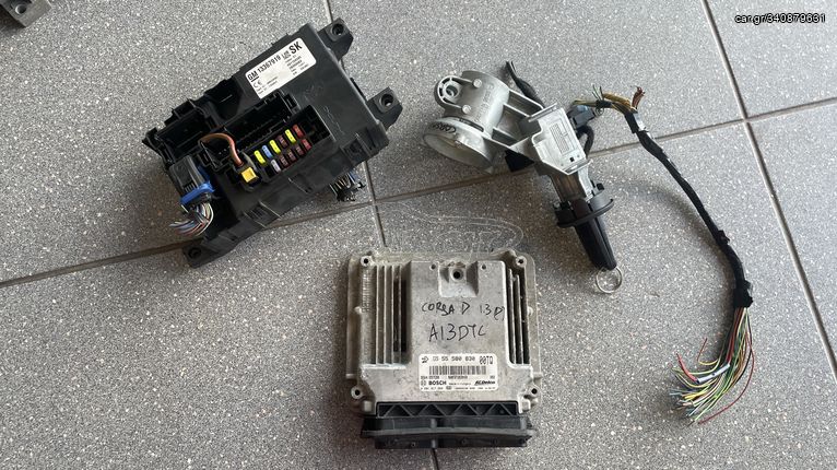 Σετ ECU-immobilizer από Opel Corsa D '09-'14, μοτέρ 1.3 cdti A13DTC 75PS