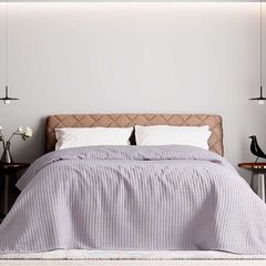 ΠΙΚΕ ΜΟΝΗ WAFFLE ART 1990 LILAC 170X240 ΛΙΛΑ  BEAUTY HOME