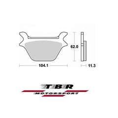 ΜΕΤΑΛΛΙΚΑ ΤΑΚΑΚΙΑ SINTER METAL PADS TBR734