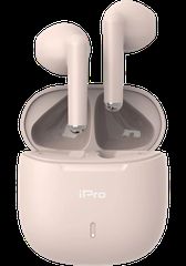 iPro TW100 Bluetooth Handsfree Ακουστικά με Θήκη Φόρτισης Ροζ