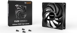 Bequiet Fan Pure Wings 3 120MM Pwm HIGH-Speed 2100RPM, 59,6CFM/101,2M3/H, 30,9dB, Lifespan 80000h, BLACK, 3YW, - (BL106)