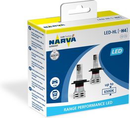 Narva Λάμπες H4 LED 6500K Ψυχρό Λευκό 24W 2τμχ