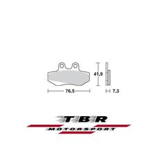 ΤΑΚΑΚΙ BRAKE PADS TBR741 PR-1 APRILIA  RX 50 91 FRONT - L