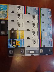 20x VHS Video tape κασσέτες επώνυμες ποιοτικές vintage made in japan 128minutes quality hi grade panasonic tdk κ.α