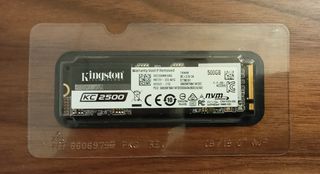Kingston KC2500 M.2 NVMe 500GB & Ekwb EK-M.2 NVMe Heatsink Black combo