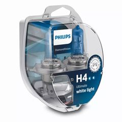 ΛΑΜΠΕΣ H4 DIAMOND VISION 2 ΤΜΧ PHILIPS ULTIMATE WHITE LIGHT