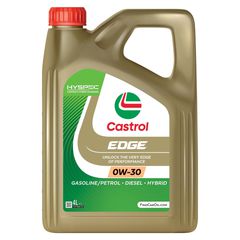 0W-30 EDGE CASTROL 4L Το συνθετικό λιπαντικό κινητήρα 0W-30 της Castrol είναι κατασκευασμένο για να ρέει όπως ένα λιπαντικό με ιξώδες 0 σε χειμερινές θερμοκρασίες, αλλά να έχει το ιξώδες ενός λιπαντ