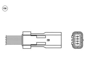 ΑΙΣΘΗΤΗΡΑΣ LAMBDA 4ΚΑΛΩΔΙΑ (380mm) (OZA603U1) - 92056