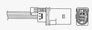 ΑΙΣΘΗΤΗΡΑΣ LAMBDA NGK 5ΚΑΛΩΔΙΑ (522mm) UAA000-4VW002 - 93525