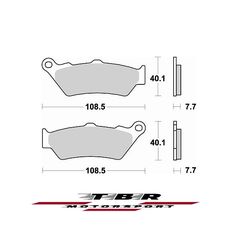 ΜΕΤΑΛΛΙΚΑ ΤΑΚΑΚΙΑ SINTER METAL PADS TBR780