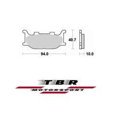 ΤΑΚΑΚΙ BRAKE PADS TBR777 PR-1ITALJET  JUPITER 250 01 FRONT - L