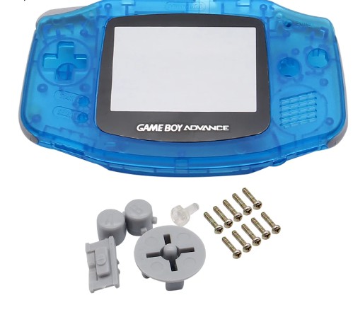 Game Boy Advance Full Shell Διάφανο Μπλε (oem)