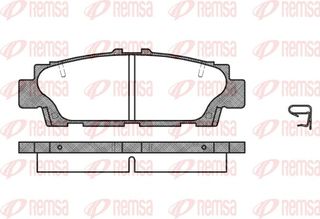 Remsa Σετ τακάκια, Δισκόφρενα - 0376.00