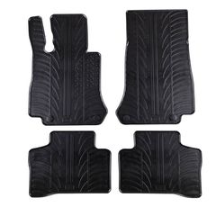 Apesan Πατάκια Αυτοκινήτου Από Λάστιχο Για Mercedes GLC X253 2015- Μαύρο 4 Τεμάχια
