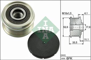 Ina Ελεύθερη Περιστροφή Γεννήτριας - 535 0025 10